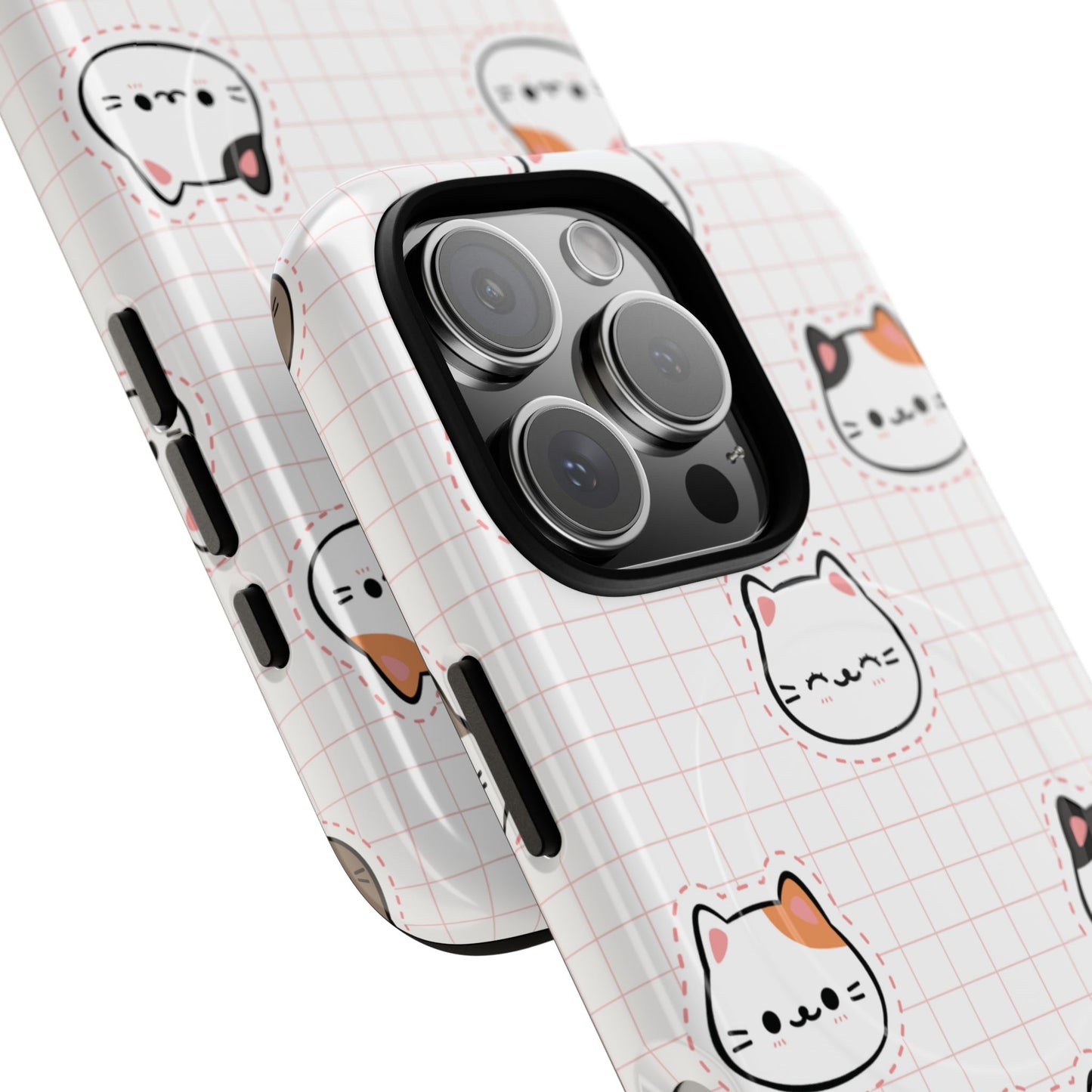 Cute Cat Tough Magnetic Case, iPhone Cover, Cat Lover Gift, Cute Cat Accessories, Pet-Themed iPhone Case