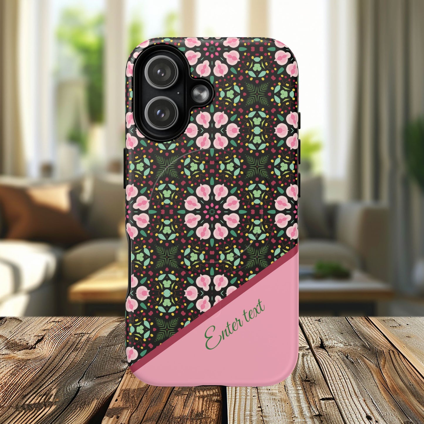 Personalized Twilight Petal Tapestry Floral Tough Magnetic MagSafe® iPhone Case, Durable iPhone Protector, Unique Gift for Her, Stylish Tech Accessories.