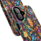 Luminous Whirl Tough Magnetic iPhone Cases, Vibrant Protection, Unique Floral Print, Durable Cover, Gift for Tech Lovers, iPhone Accessory, Stained Glass iPhone Design.