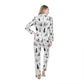 Winter Whisper Women's Satin Pajamas (AOP)