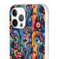 Psychedelic Visions Flexi iPhone and Samsung Case - Colorful Abstract Design.