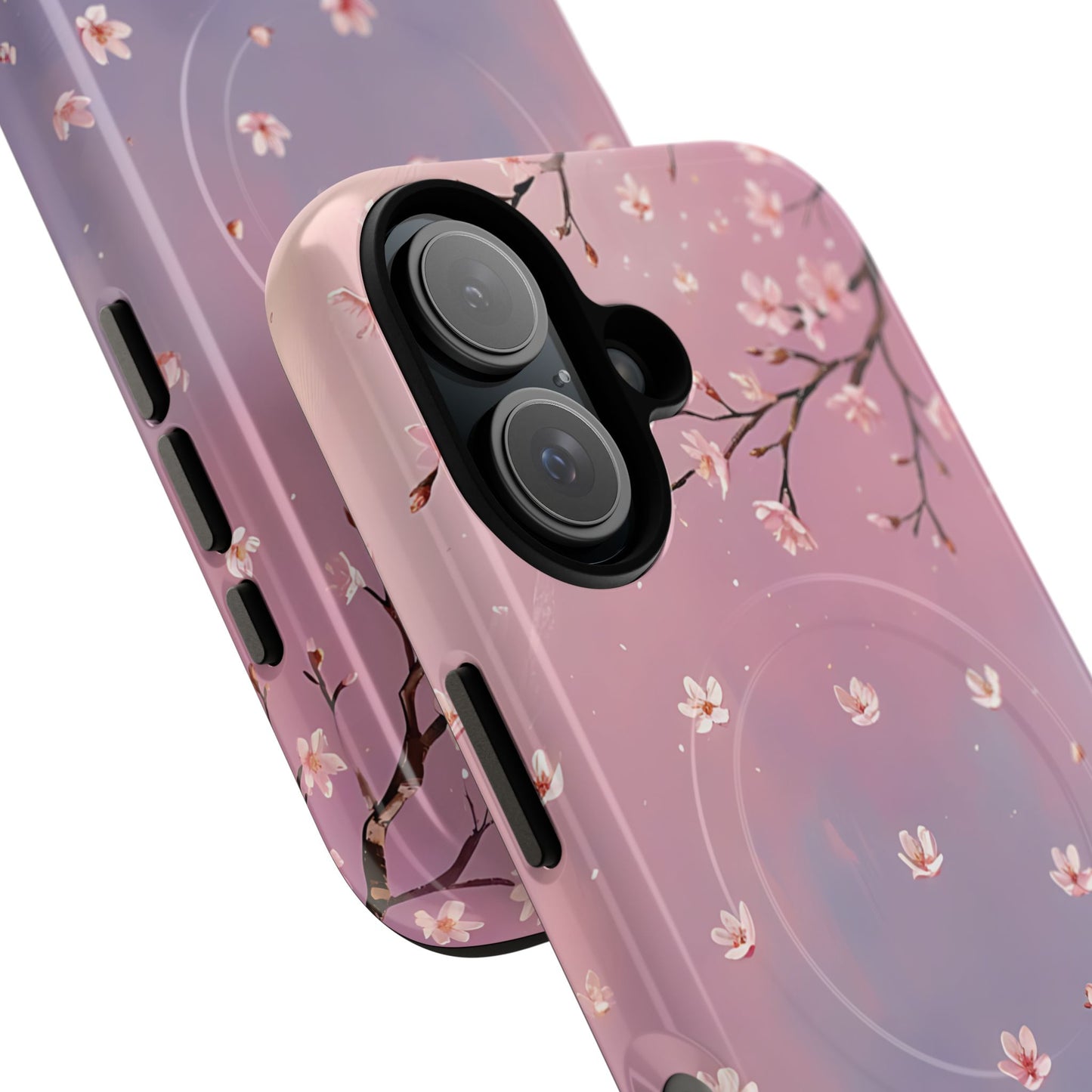 Tiny Cherry Blossom Floral Tough Magnetic Phone Cases, Durable Phone Cover, Floral Design Case, iPhone Protector, Cute Gift for Her