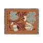 Life is Worth Living Brown Tapestry Woven Blanket
