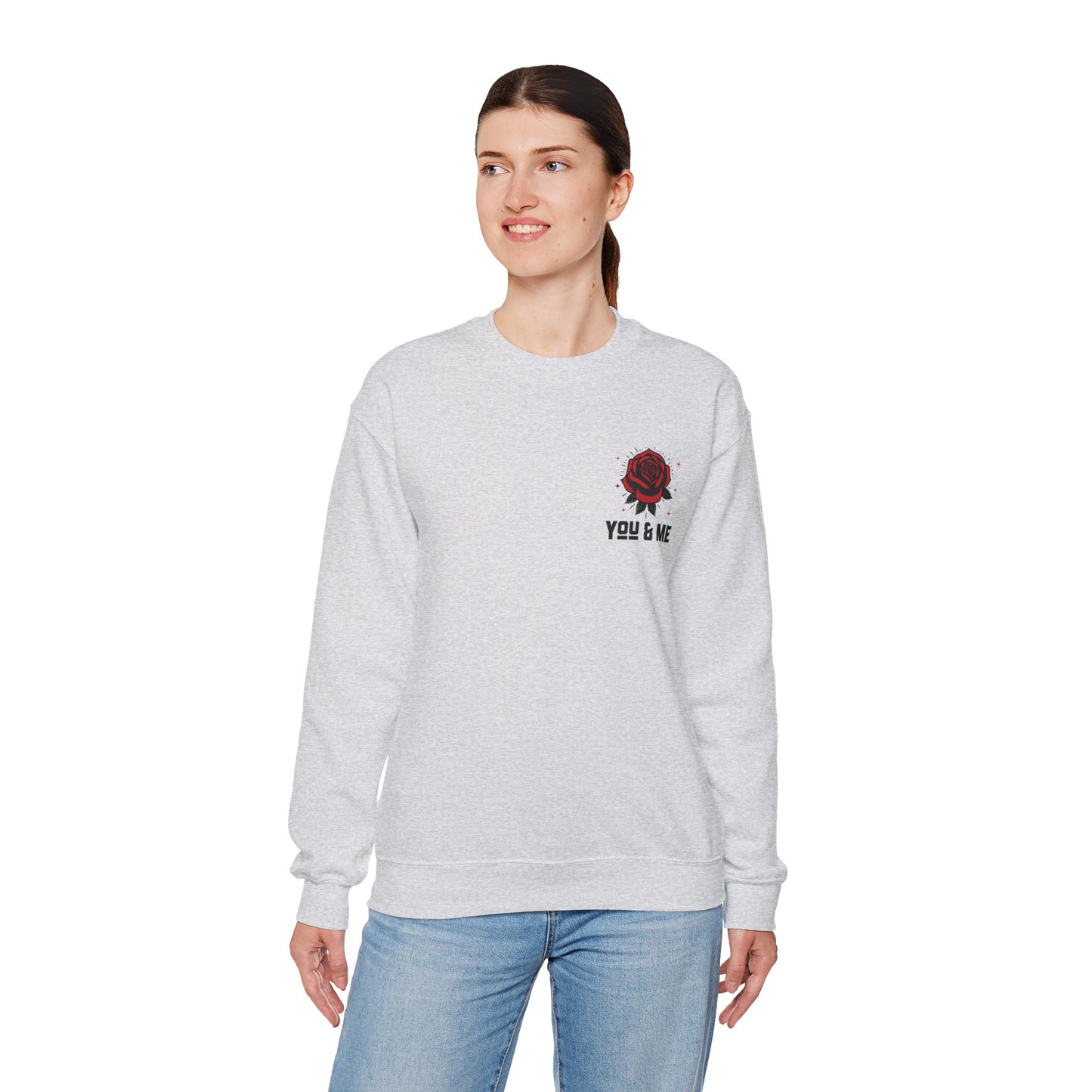 You and Me Valentines Unisex Heavy Blend™ Crewneck Sweatshirt.
