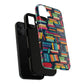Colorful Book-Themed Phone Case, Literary Gift, Tough Magnetic Case, Book Lover’s Accessory, Phone Protection, Reading Enthusiast