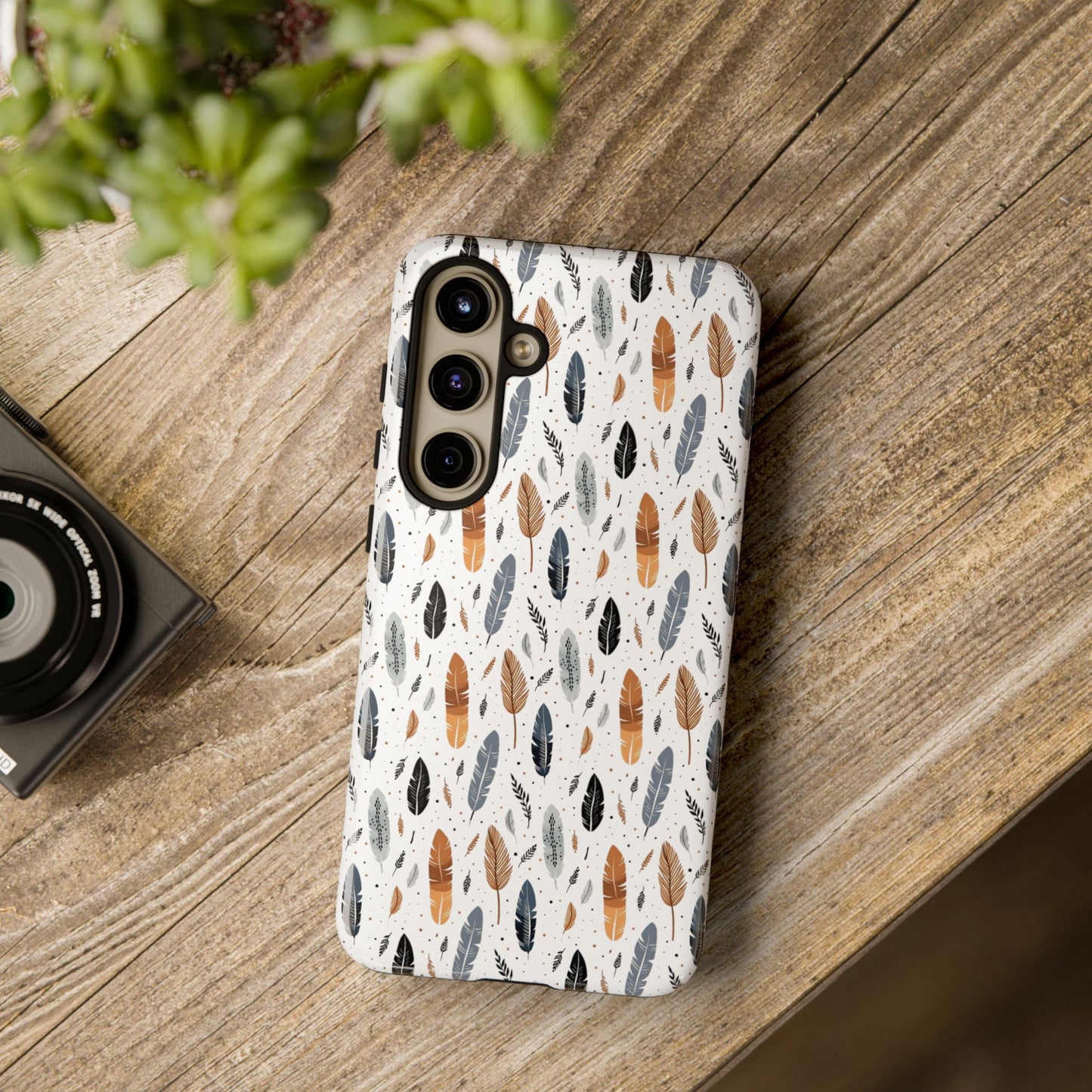 Whispering Feathers iPhone, Samsung and Google Tough Cases