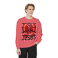 JESUS Charm Unisex Garment-Dyed Sweatshirt