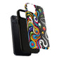 Vibrant Yin Yang Pop Splash Tough Magnetic iPhone Cases, Bold Artwork, Customizable Protection, Gift for Tech Lovers, Colorful iPhone Accessories