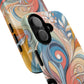 Personalized Sunset Garden Whirl Tough iPhone Magnetic Case for iPhone, Artistic Phone Cover, Durable Protection, Gifts for Her, Unique Style