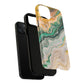 Magnetic iPhone Cases with Green Marble Design, Tough Magnetic Cases, iPhone Accessories, Gift for Her, Trendy iPhone Cover