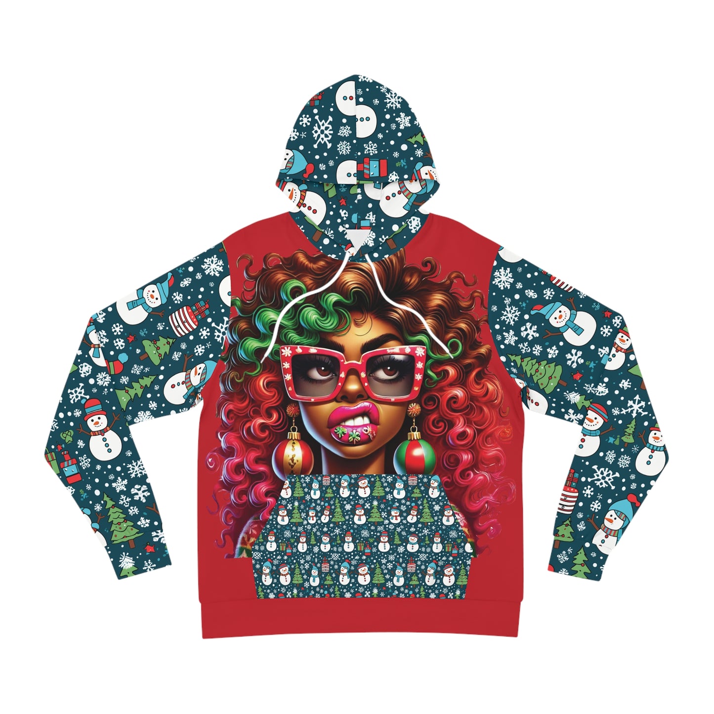 That Ugly Christmas Fashion Hoodie with All-Over Print - Unisex Medium Heavy Fabric