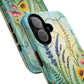 Floral Stained Harmony Glass Tough Magnetic Phone Case | Nature Inspired Design | Durable Protection | Gift for Nature Lovers | Spring Vibe