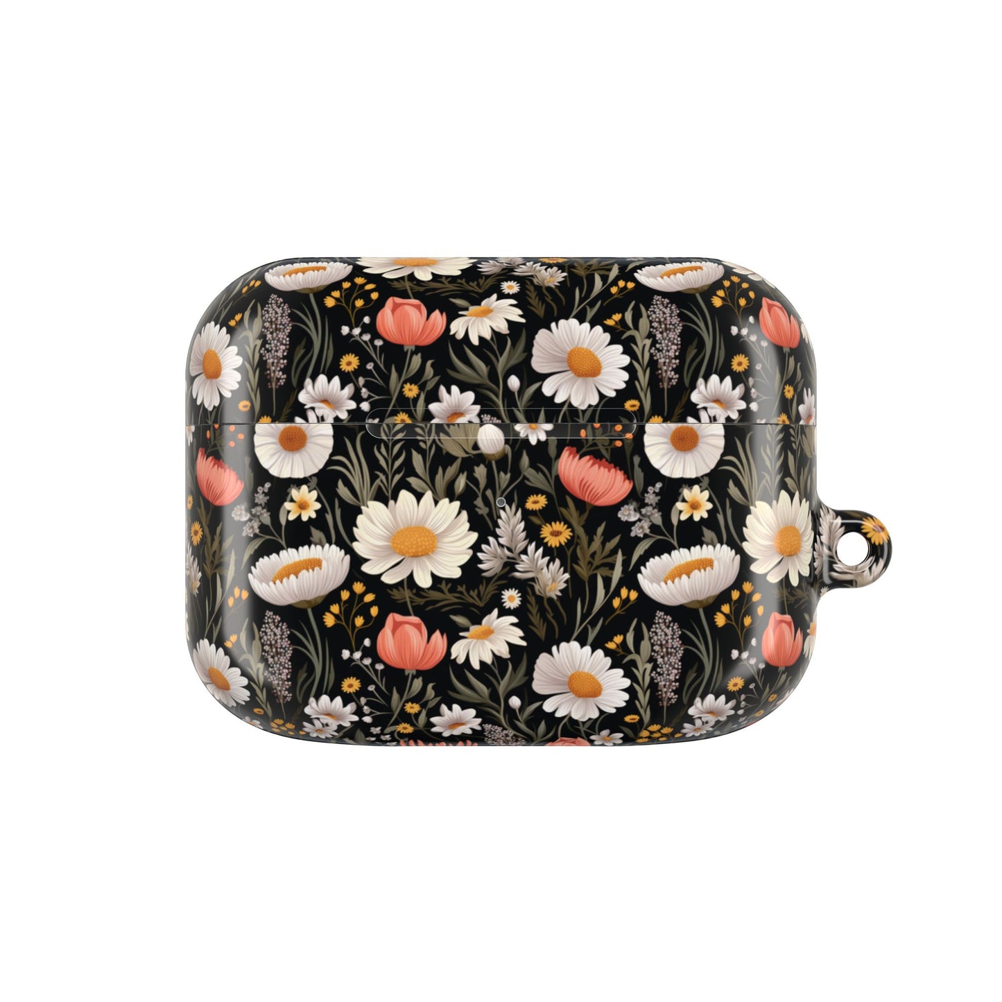 Blossom Elegance: Noir Garden AirPod Case - Chic Floral Design for Nature Lovers- Airpods Pro Gen 1 and 2, Gen 1 to 4.