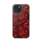 Velvet Petal Noir Floral Petal Clear Impact-Resistant iPhone and Samsung Case.
