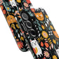 Personalized Whimsical Feline Garden Tough Phone Case — Custom Name iPhone & Samsung