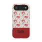 Personalized Rosette Coquette Floral Bow iPhone and Samsung Impact-Resistant Case — Custom Name Case