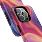 Cosmic Lava Flow Colorful Abstract iPhone Case , Tough Magnetic Protection, Stylish Accessories, Gift for Tech iPhone Lovers, Vibrant Mobile Covers