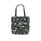 Daisy Delight Floral Canvas Tote Bag with 5-Color Straps | Eco-Friendly Shopping Bag