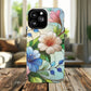 Rose Petal Mosaic Tough iPhone Magnetic Case, Durable Protection, Stylish iPhone Design, Gift for Her, Nature Lover, Unique Stained Glass  Accessory