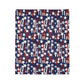 Patriotic Waves Soft Minky Blanket