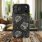Midnight Bloom Tough iPhone Magnetic Cases,  iPhone 14, iPhone 15, iPhone 16, Pro, Pro Max, Plus MagSafe Case, Protective Tech Accessories, Gift for Her, Floral Design