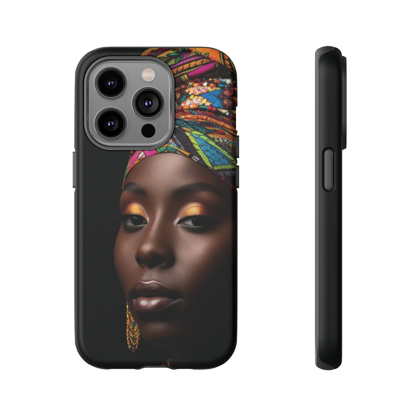 Regal Reflections: African Majesty Tough Google Pixel, iPhone and Samsung Cases.