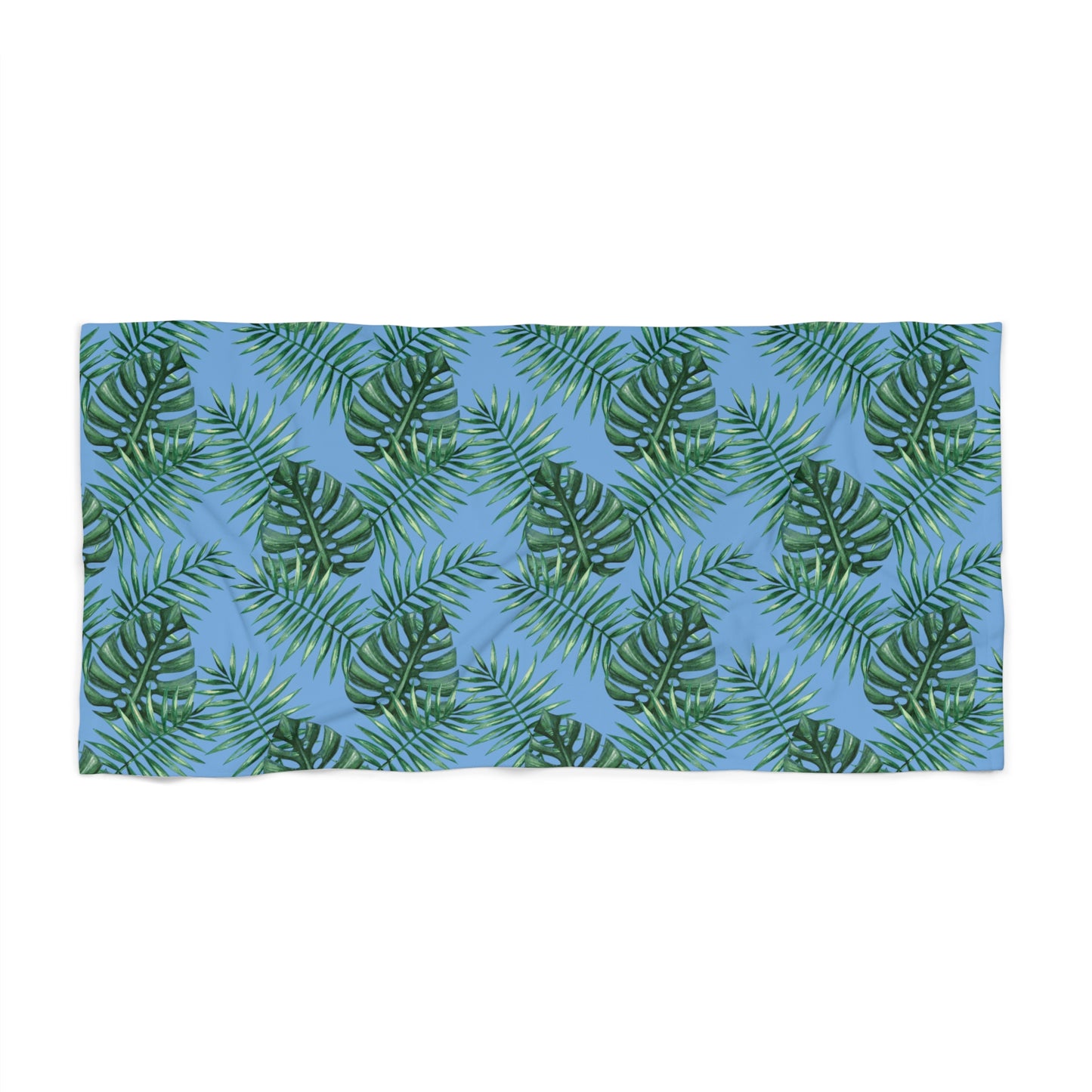 Tropical Bliss Blue Beach Towel