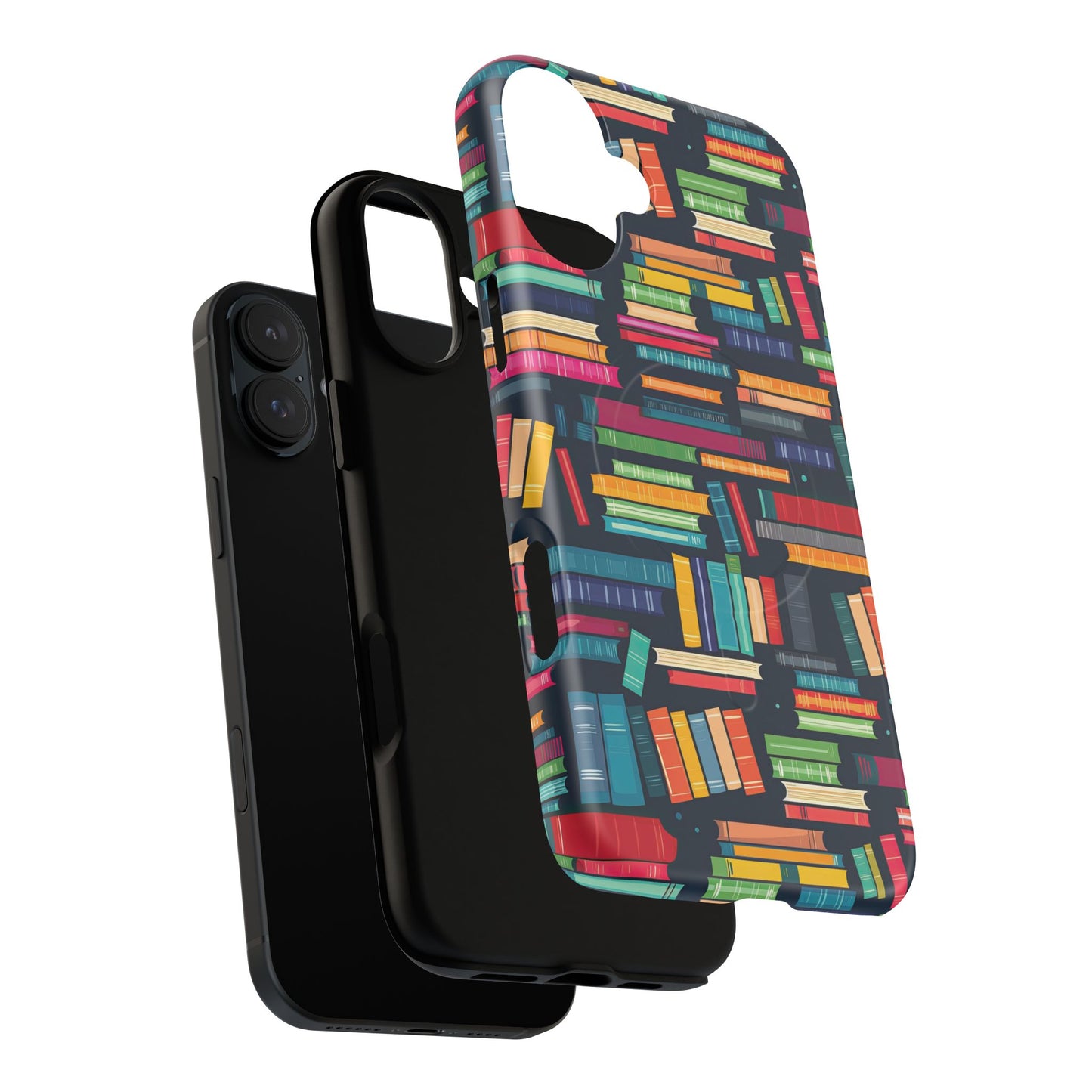 Colorful Book-Themed Phone Case, Literary Gift, Tough Magnetic Case, Book Lover’s Accessory, Phone Protection, Reading Enthusiast