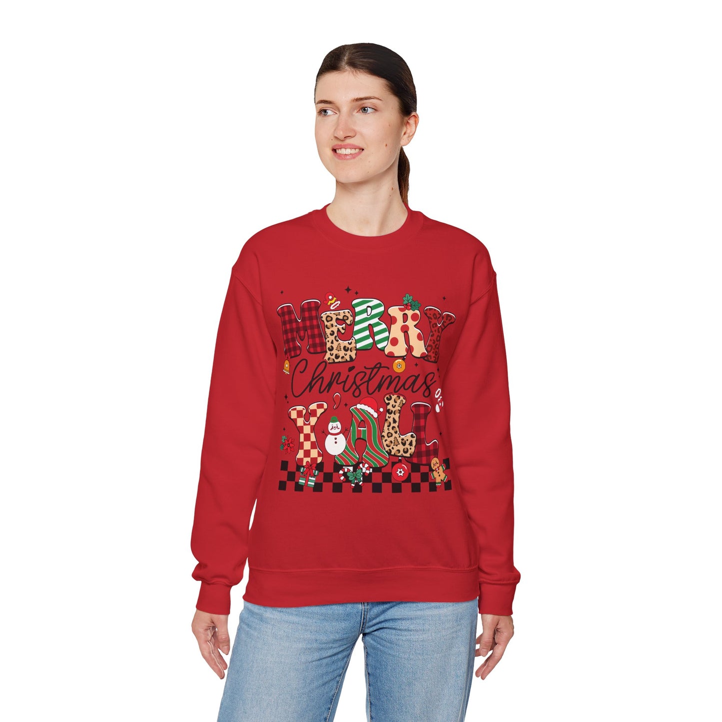 Merry Christmas Unisex Heavy Blend™ Crewneck Sweatshirt
