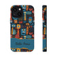 Personalized Colorful Abstract Faces Clear Impact-Resistant Case
