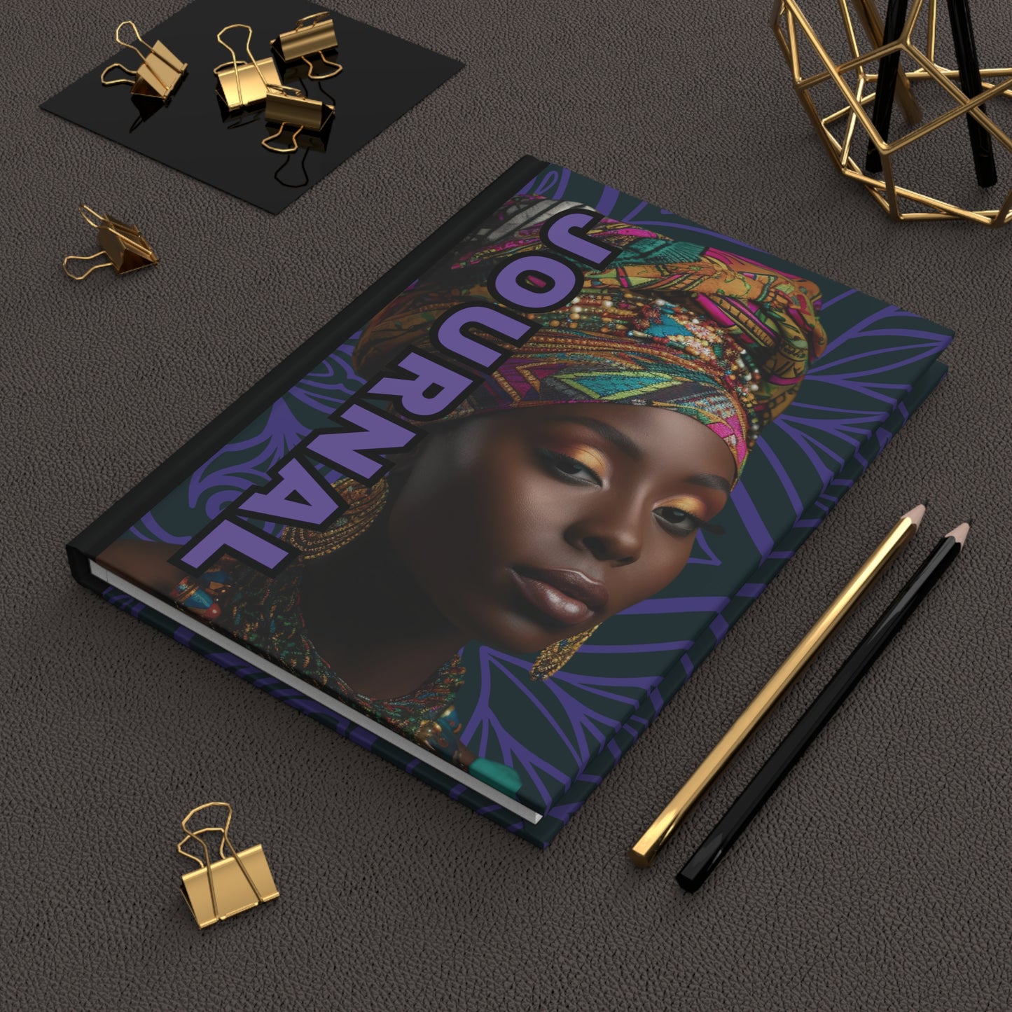 Vibrant Hardcover Journal for Inspiration, Self-Discovery, Gift for Her, Bullet Journal, Empowerment Notebook