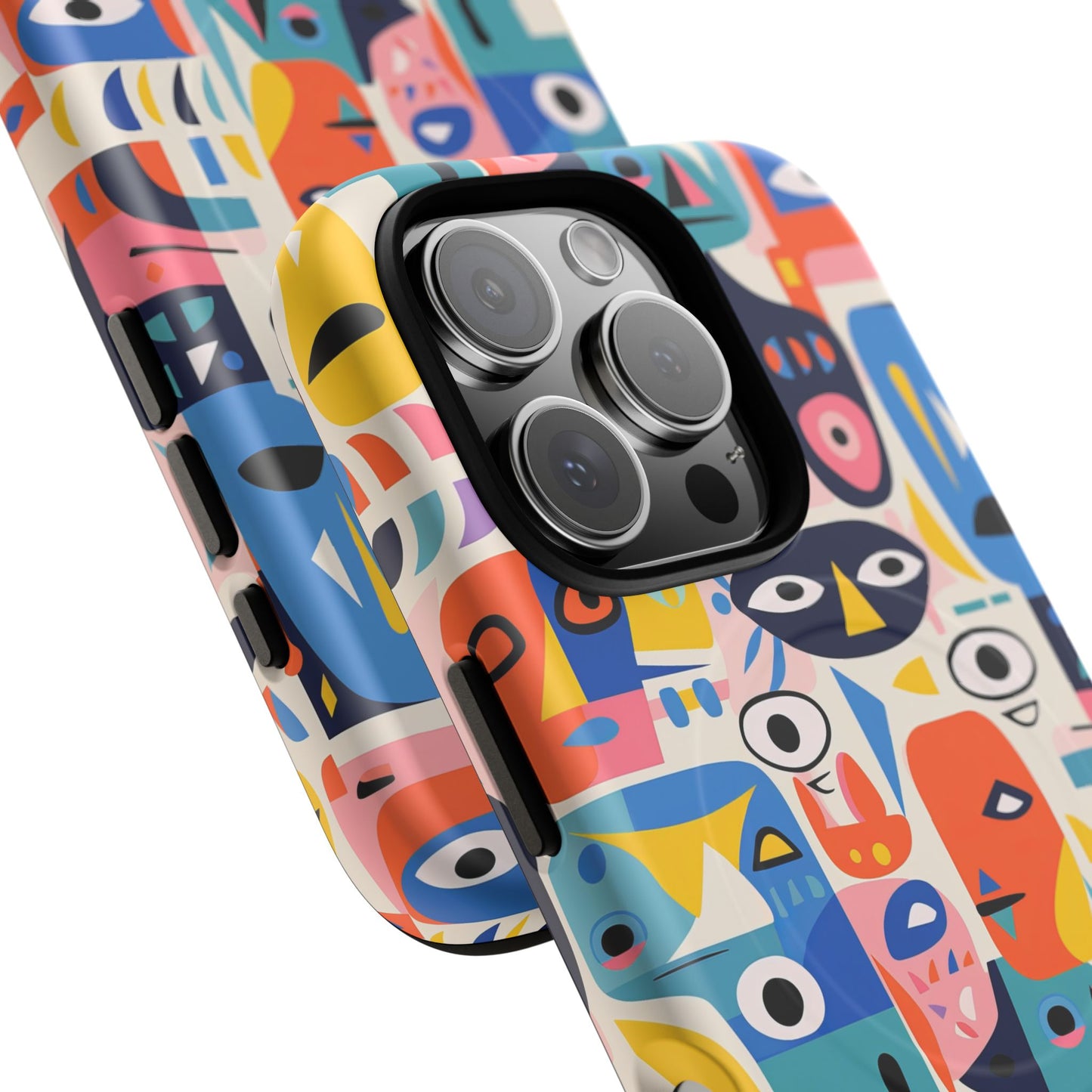 Personalized Vibrant Phone Case,  Magnetic iPhone Cover, Colorful Abstract Protection, Trendy Gift, Unique Tech Accessory, Art Phone Case