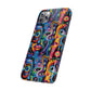 Psychedelic Visions Slim iPhone Case - Vibrant Design for Artistic Souls