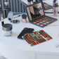 Tribal Harmony Colorful Geometric Mini Clutch Bag - Abstract Pattern Pouch for Everyday Use