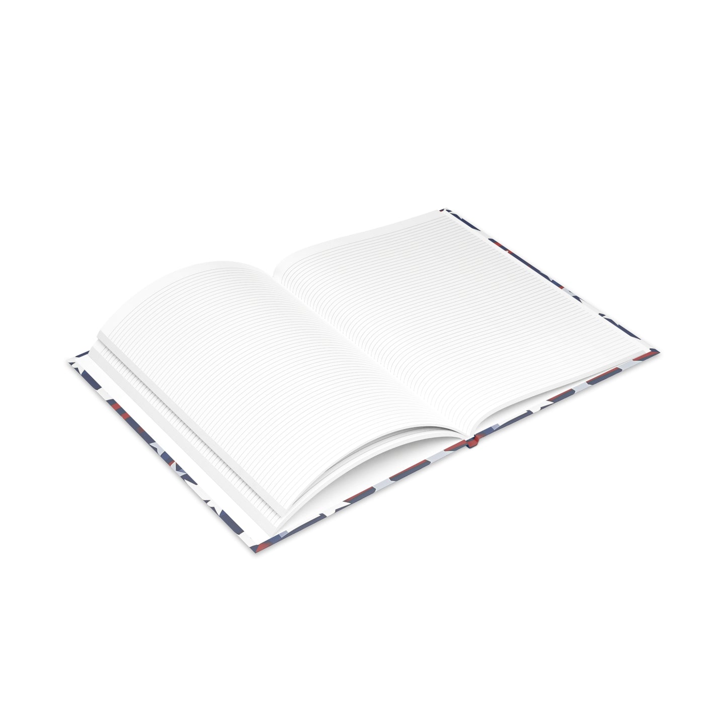 Patriotic Waves Hardcover Notebook with Puffy Covers