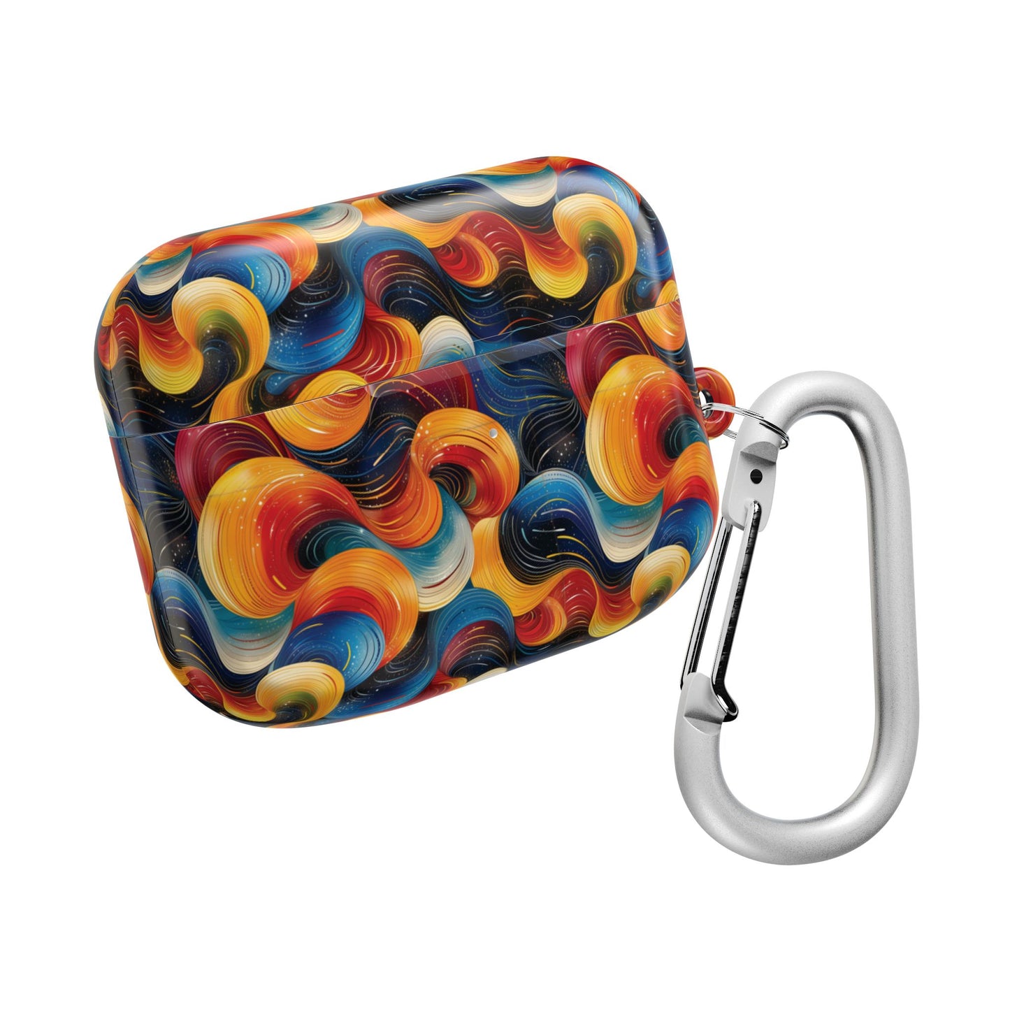 Cosmic Swirl AirPod Case - Colorful Protective Cover for Music Lovers