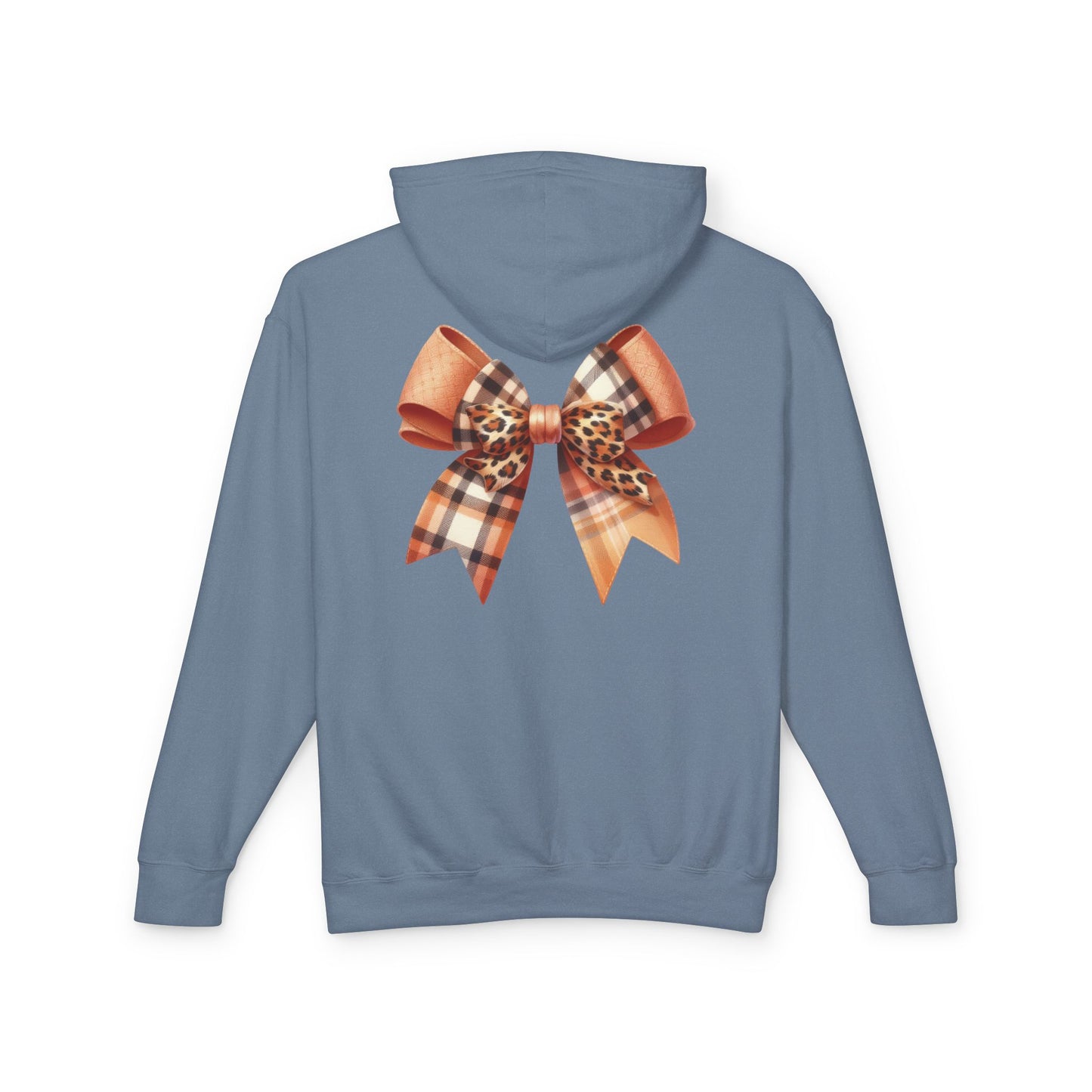 Autumn Highland Cow Charm Lightweight Hooded Sweatshirt