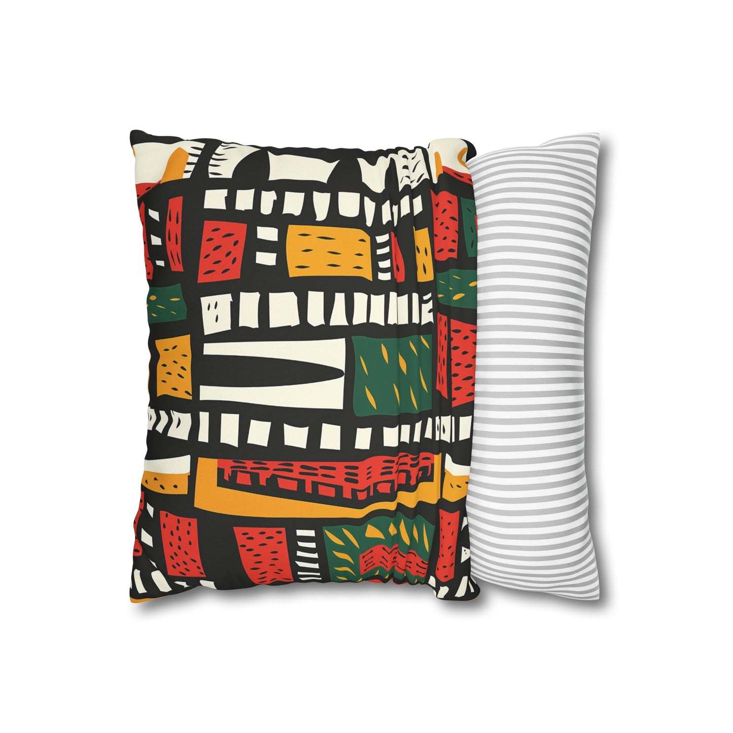 Tribal Harmony Square Poly Canvas Pillowcase