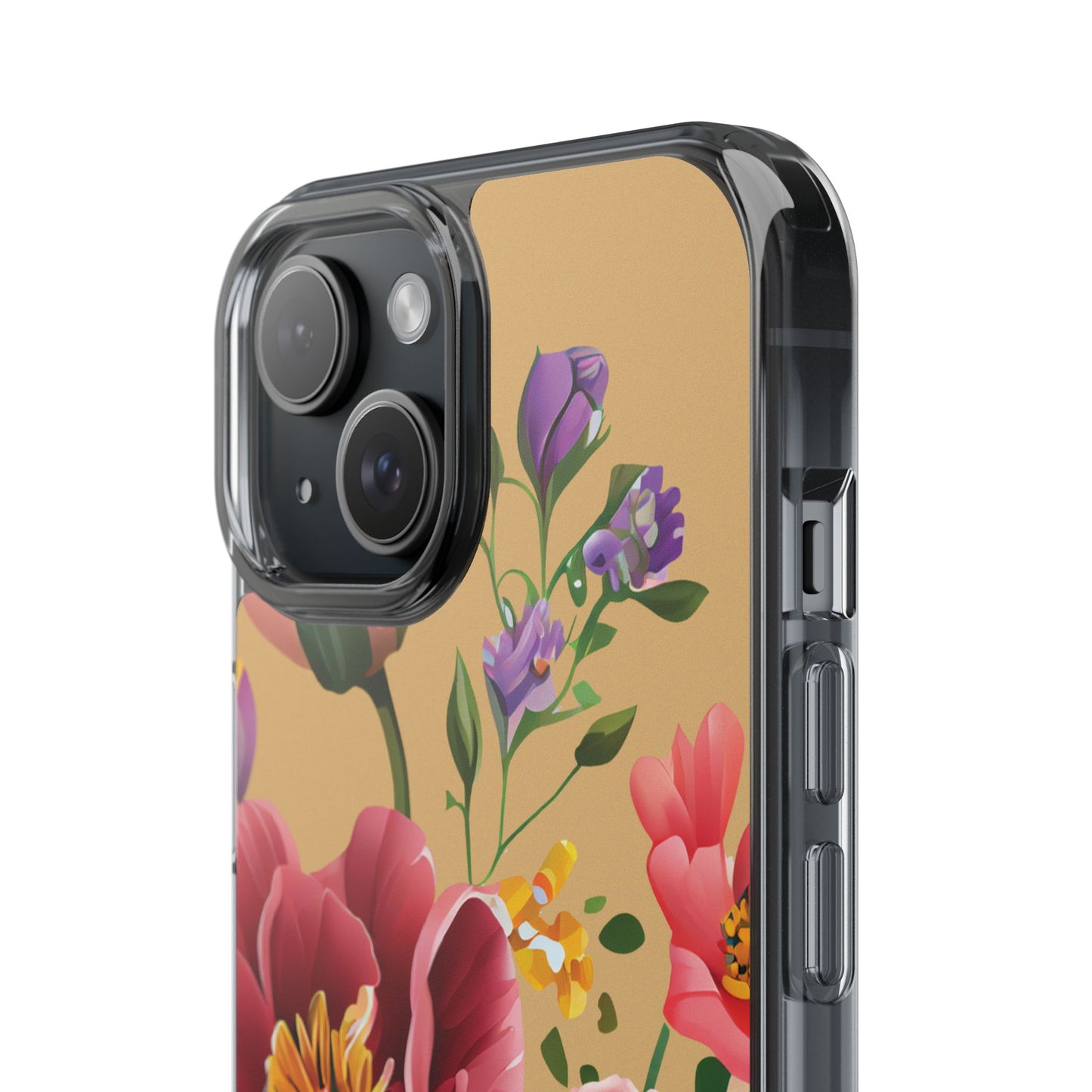 Clear Floral Bible Verse Phone Case — "Let Your Light Shine" (Matthew 5:16) for iPhone and Samsung Cases.