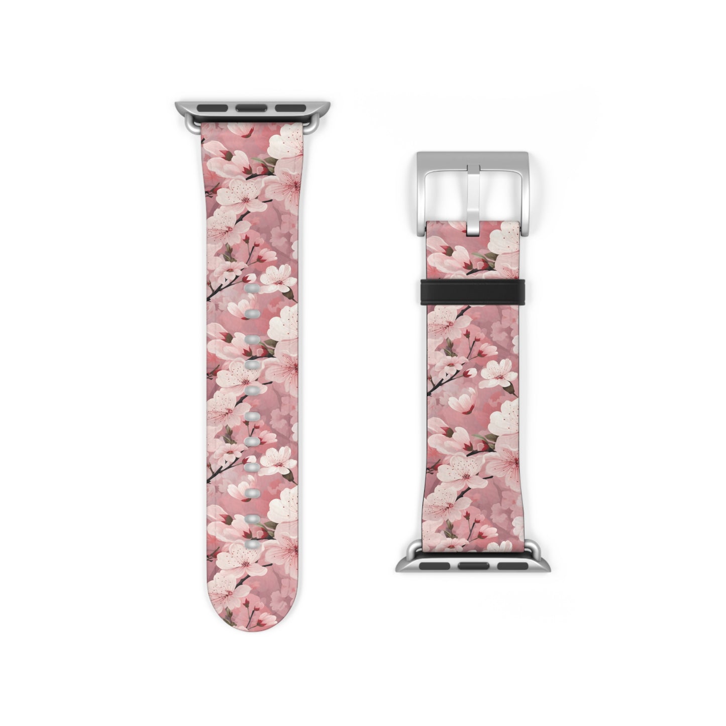 Cherry Blossom Floral Floral Watch Band - Elegant Design.