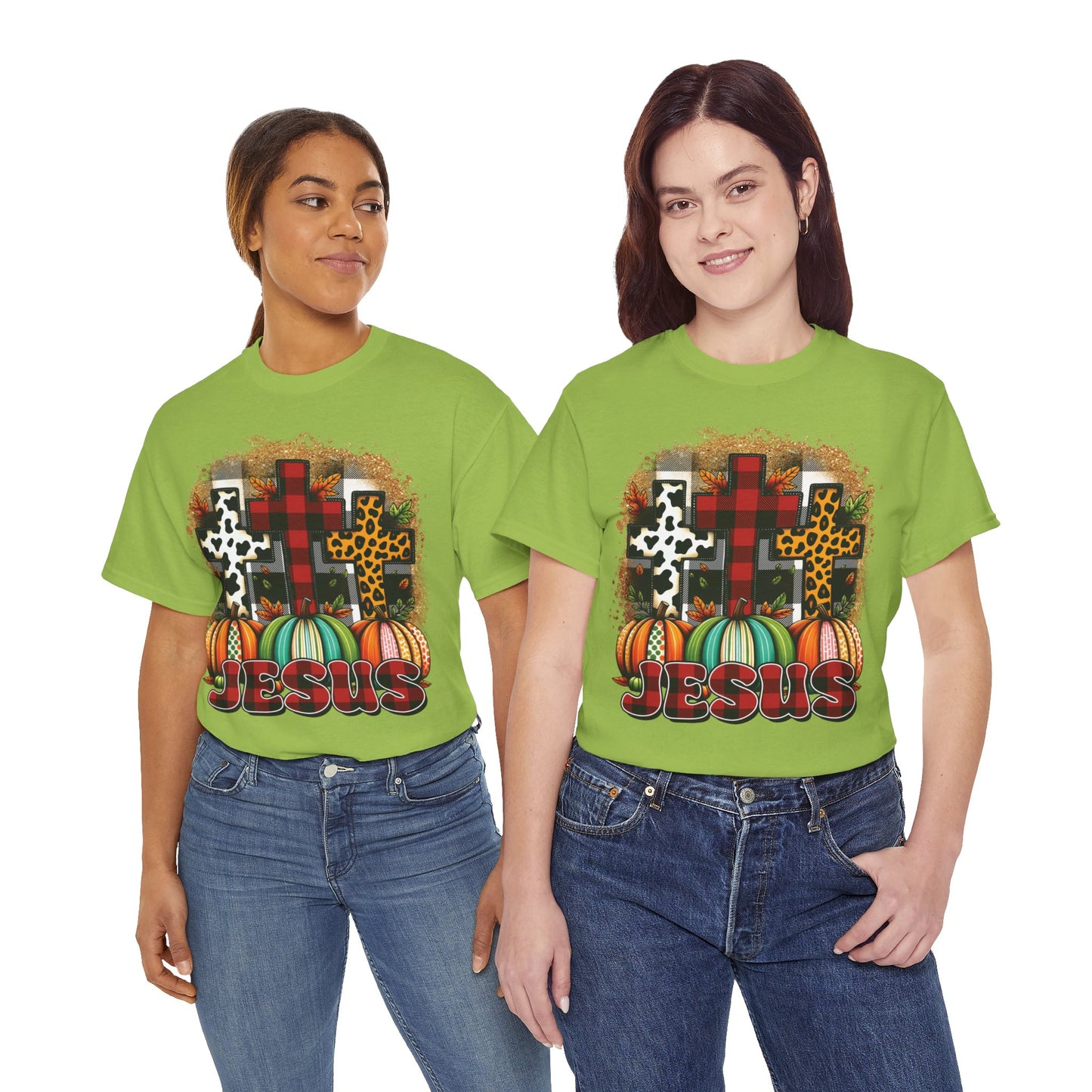 Faithful Harvest Cross Unisex Heavy Cotton Tee