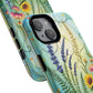 Floral Stained Harmony Glass Tough Magnetic Phone Case | Nature Inspired Design | Durable Protection | Gift for Nature Lovers | Spring Vibe