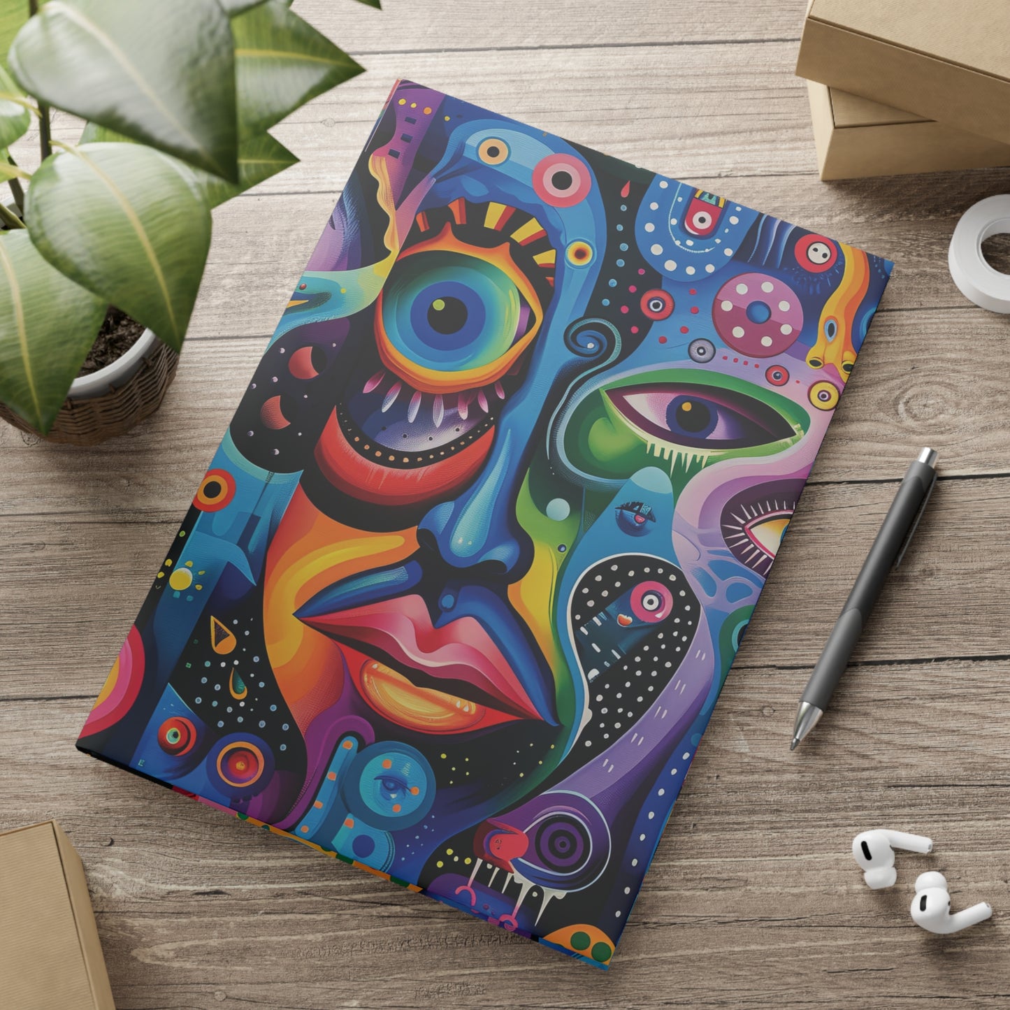 Psychedelic Visions  A Hardcover Notebook (PY)