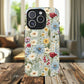 Meadow Whispers Tough iPhone Magnetic Case, Durable iPhone Protection, MagSafe Compatibility Phone Gift for Her, Spring Vibes, Modern Floral Design, Unique Gift Idea