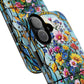 Floral Stained Glass Tough Magnetic Case, Durable Phone Cover, Gift for Nature Lovers, Unique Floral Design, Phone Accessories for All Occasions.