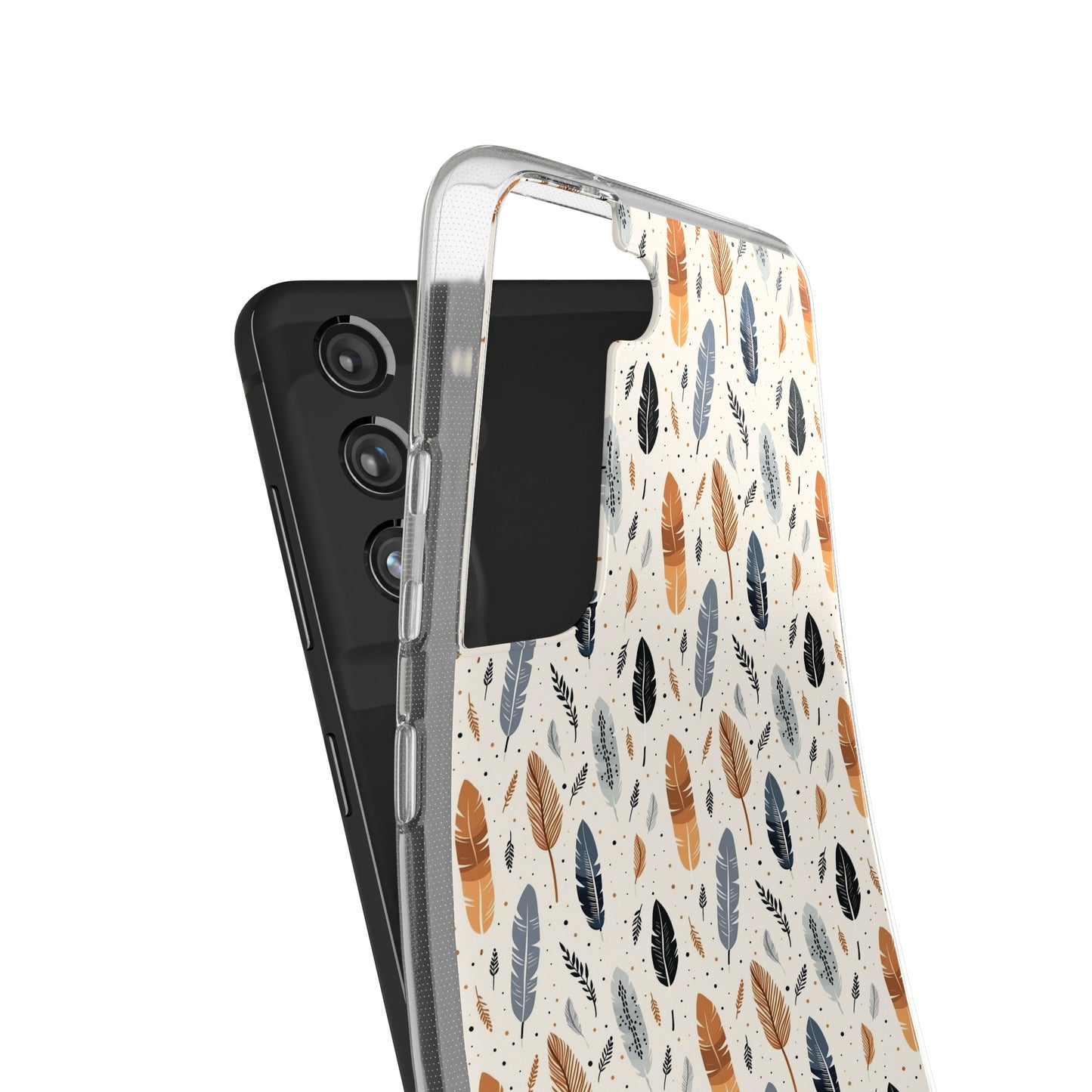 Whispering Feathers Soft iPhone, Google and Samsung Cases