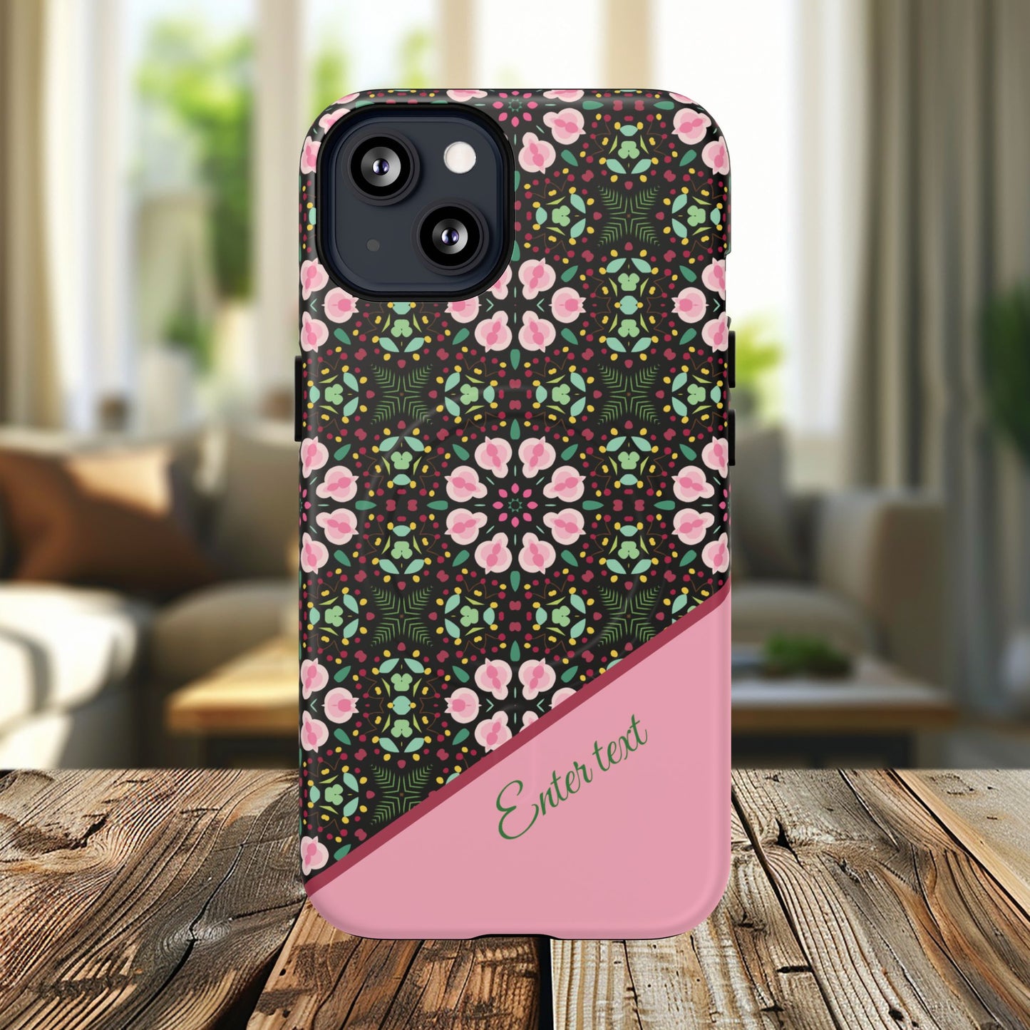 Personalized Twilight Petal Tapestry Floral Tough Magnetic MagSafe® iPhone Case, Durable iPhone Protector, Unique Gift for Her, Stylish Tech Accessories.