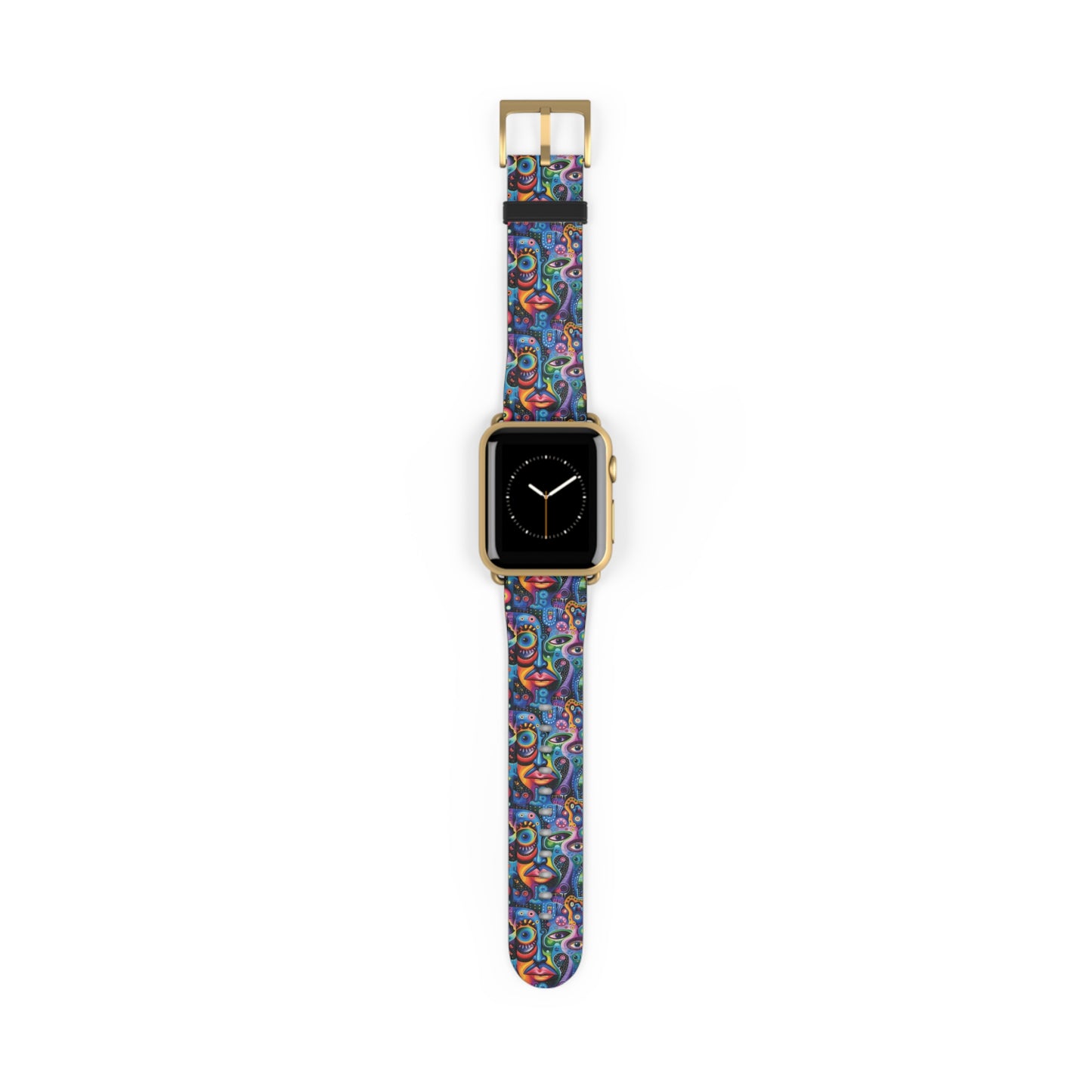Psychedelic Visions Colorful Artful Watch Band - Unique Design for Fashion Lovers.