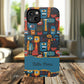 Personalized Colorful Abstract Faces Clear Impact-Resistant Case
