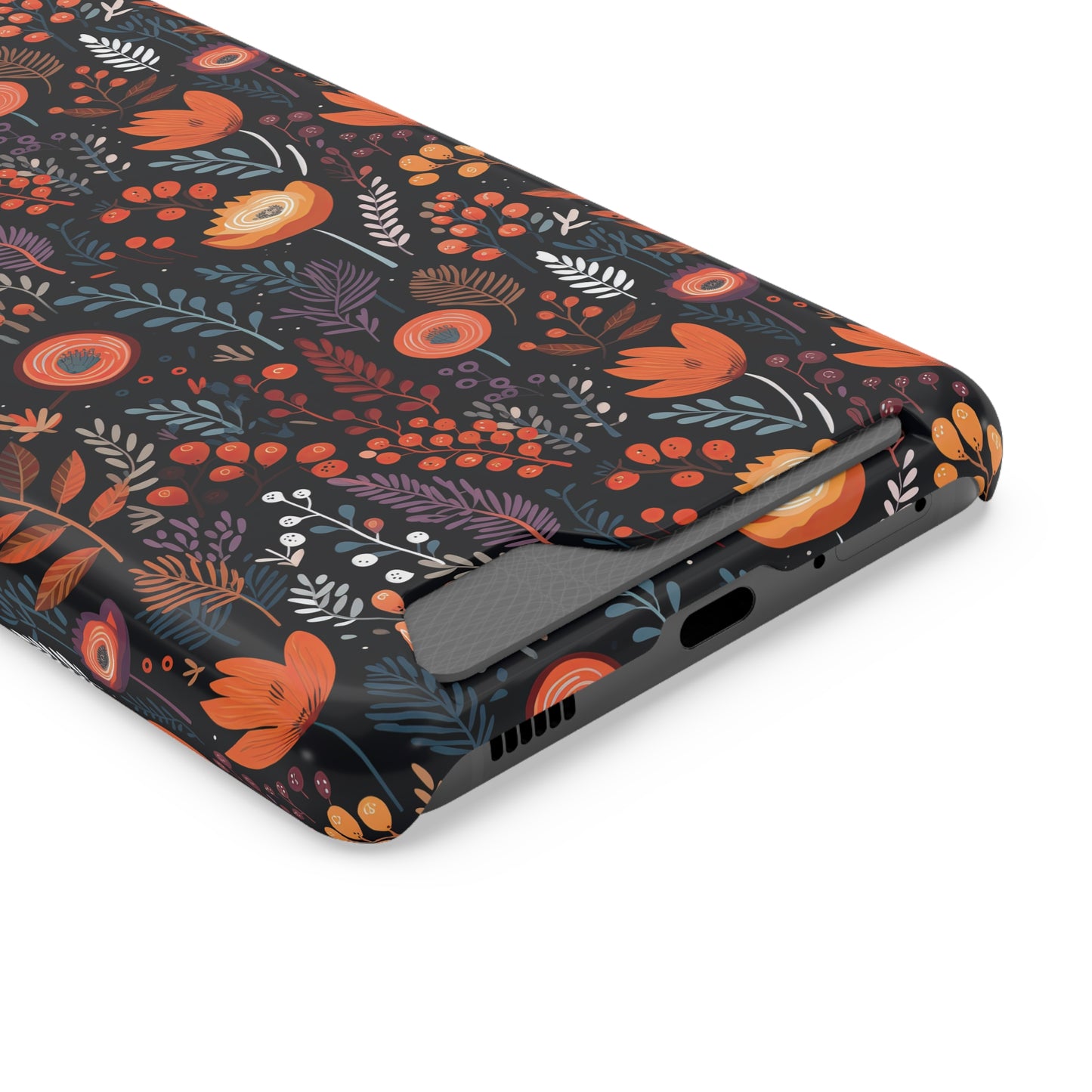 Autumn Bloom Samsung and iPhone Case With Card Holder